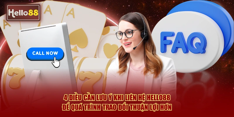 Liên Hệ Hello88 – Kênh Hỗ Trợ Khách Hàng Chuẩn 5 Sao 24/7 3 4 Điều cần lưu ý khi liên hệ Hello88 để quá trình trao đổi thuận lợi hơn