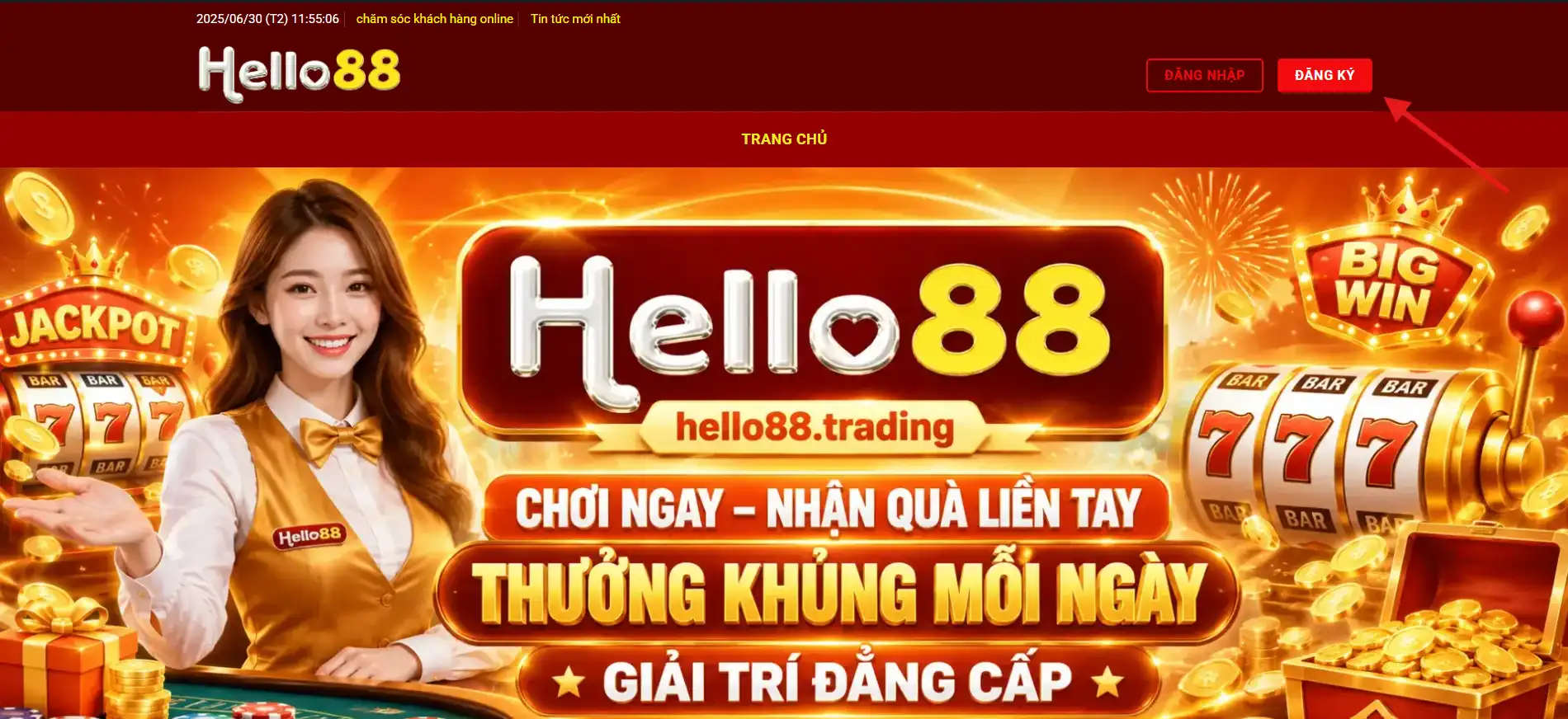 Đăng Ký Hello88 - Hướng Dẫn Tạo Tài Khoản Nhanh Nhất 2026 2 Truy cập đúng link đăng ký Hello88 để tránh lừa đảo