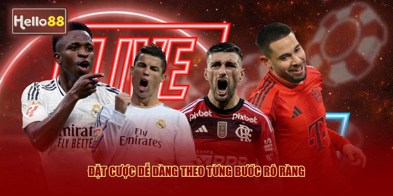 Cách Chơi Cá Độ Bóng Đá Tại Hello88 - Hướng Dẫn Chi Tiết 2026 3 Đặt cược dễ dàng theo từng bước rõ ràng