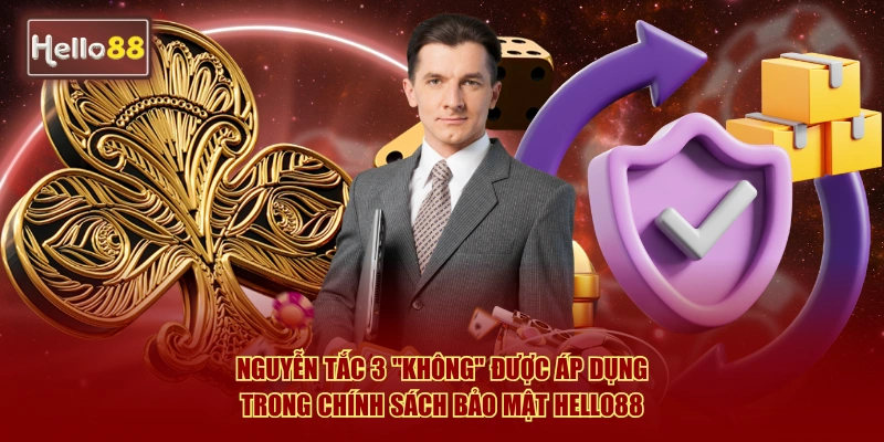 Chính Sách Bảo Mật Hello88 - Cam Kết Bảo Vệ Dữ Liệu 100% 2 Nguyên tắc 3 "Không" được áp dụng trong chính sách bảo mật Hello88