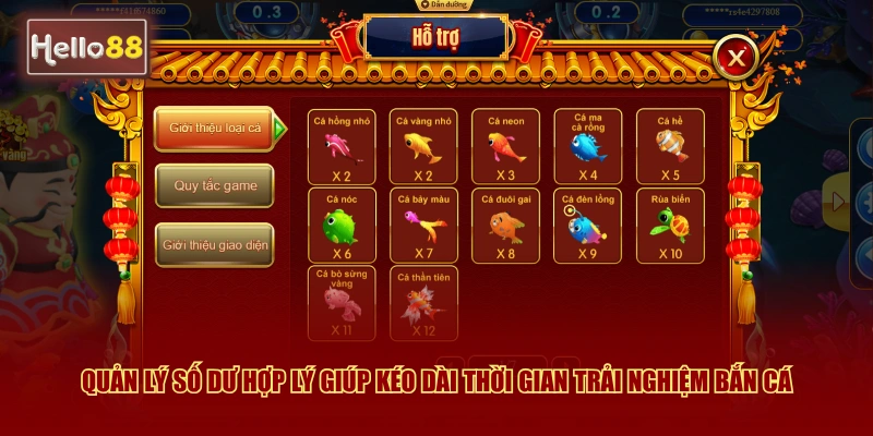 Nhị Gia Bắn Cá Hello88 Là Gì Và Cách Chơi Chi Tiết 4 Quản lý số dư hợp lý giúp kéo dài thời gian trải nghiệm bắn cá
